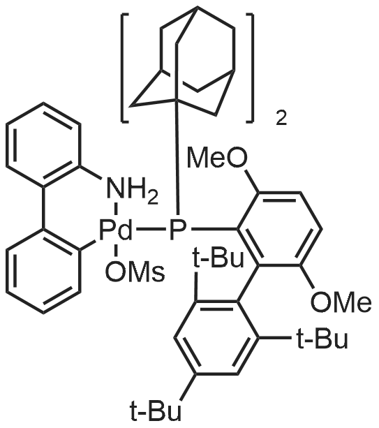 Chemical structure of AdBrettphos Pd G3