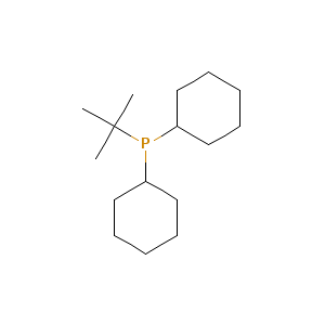 Chemical structure of tert-Butyldicyclohexylphosphine